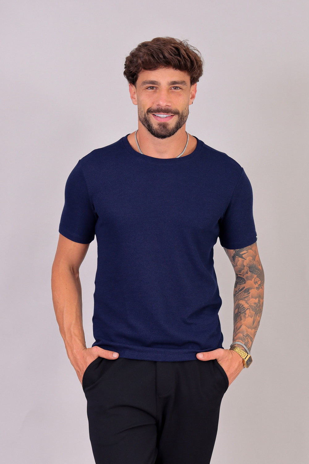 Camiseta Halifax - Malha Waffle Premium